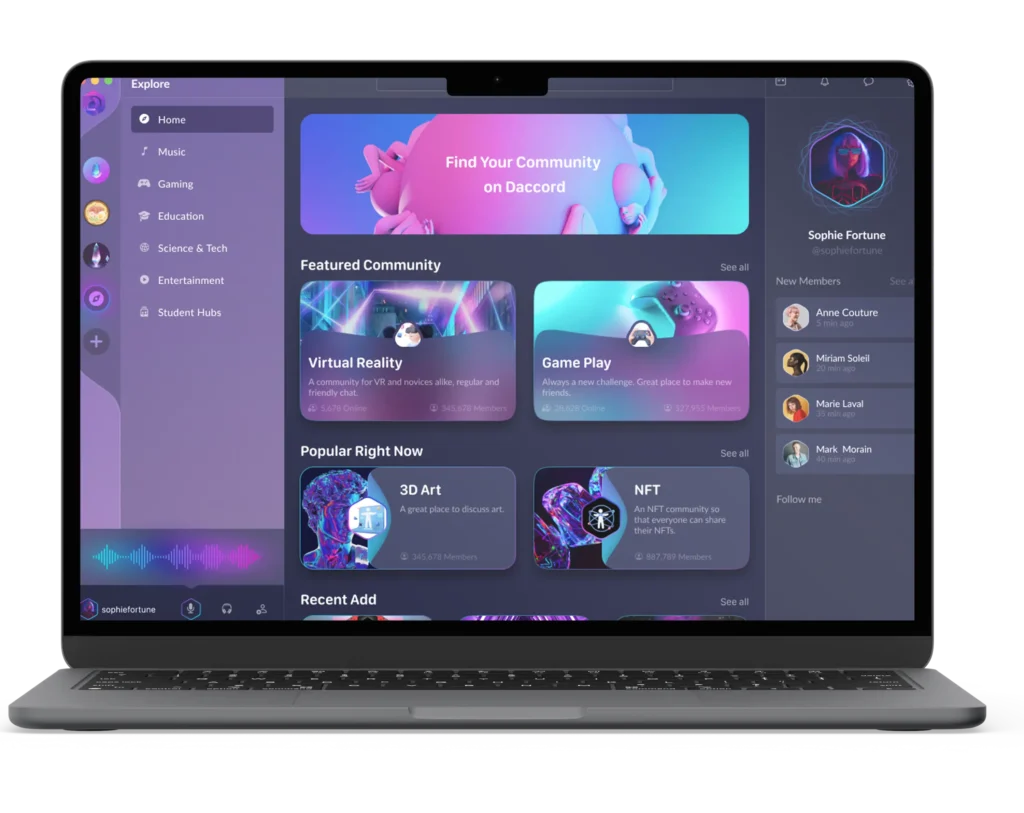 Web Application interface design